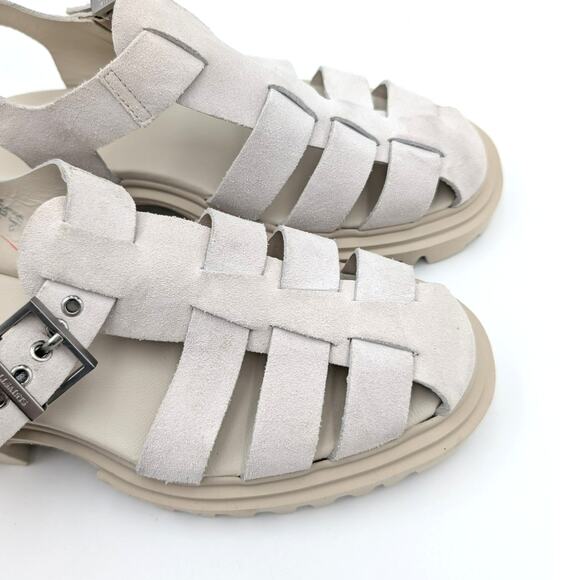 AllSaints Nessa Chunky Leather women's Sandals Stone White size US7 EU37 - Picture 12 of 12